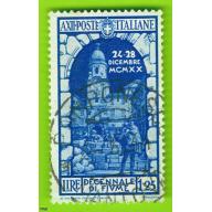 Decennale Fiume francobollo usato  lire 1,25 -1933 - Guarda l'immagin